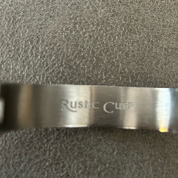 Rustic Cuff silver and brown cuff bracelet NWOT - Picture 7 of 8